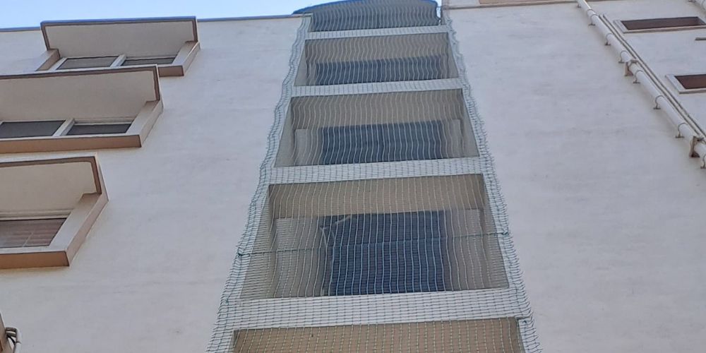 Duct Area Safety Nets in Bangalore | PNR Duct Area Pigeon Nets